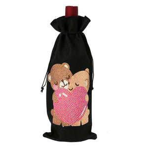 Diamond Painting Wine Bag 5D DIY Mosaic Special Drill Bottle Bag (TB020A)