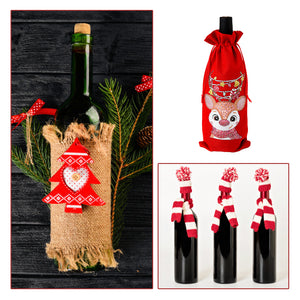 Diamond Painting Wine Bag 5D DIY Mosaic Special Drill Bottle Bag (TB024A)