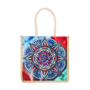 5D Diamond Painting Linen Bag DIY Mandala Shopping Handbag Tote (GT5004)