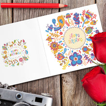 Load image into Gallery viewer, 12pcs DIY Diamond Painting Greeting Cards Mosaic Birthday Postcard (HKDZ08)
