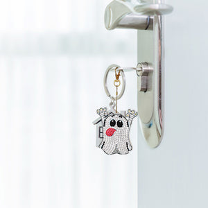 DIY Full Special-shaped Drill Diamond Painting Keychain Pendant (DSK007)