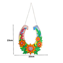 Load image into Gallery viewer, 5D DIY Diamond Painting U-Shaped Flower Wreath Kit with Chain Art (23x28cm)
