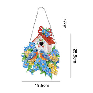 DIY Diamond Painting Double-sided Hanging Flower Wreath Kit (YH204)