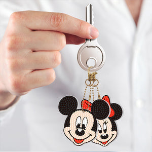 2x DIY Full Special Shape Diamond Painting Keychain Bag Decor Kit (DYSK03)