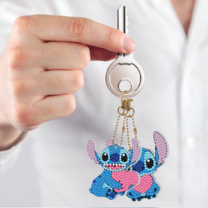 2x DIY Full Special Shape Diamond Painting Keychain Bag Decor Kit (DYSK05)