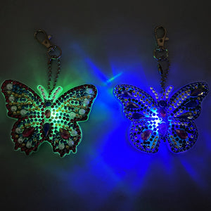 2x DIY Full Special Shape Diamond Painting Keychain Bag Decor Kit (DYSK07)