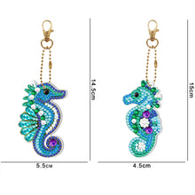 Load image into Gallery viewer, 2x DIY Full Special Shape Diamond Painting Keychain Bag Decor Kit (DYSK09)
