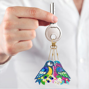 2x DIY Full Special Shape Diamond Painting Keychain Bag Decor Kit (DYSK10)