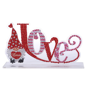 DIY Crystal Diamond Painting Valentines Day Desk Ornaments Kit (CB011)