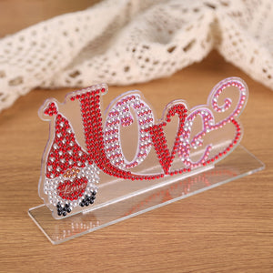 DIY Crystal Diamond Painting Valentines Day Desk Ornaments Kit (CB011)