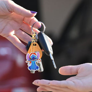 5x Diamond Painting Christmas DIY Keychain Bag Pendant Jewelry Decor (T-15)