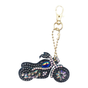 Double Sided Special Shaped Drill Keychains Hanging Ornament DIY Kid Adult Gifts