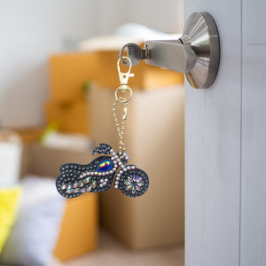 Double Sided Special Shaped Drill Keychains Hanging Ornament DIY Kid Adult Gifts