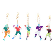 Load image into Gallery viewer, 5pcs Diamond Keychains Art Craft DIY Double-sided Kid Adult Gifts (AA989)
