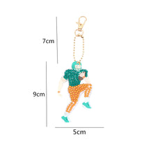 Load image into Gallery viewer, 5pcs Diamond Keychains Art Craft DIY Double-sided Kid Adult Gifts (AA989)
