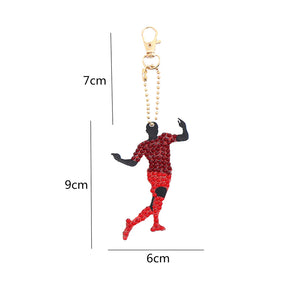 5pcs Diamond Keychains Art Craft DIY Double-sided Kid Adult Gifts (AA990)
