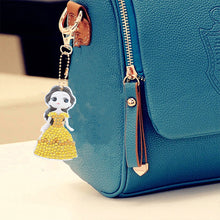 Load image into Gallery viewer, 5pcs DIY Diamond Painting Keychain Girl Bag Pendant Mosaic Craft Keyrings

