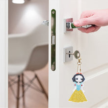 Load image into Gallery viewer, 5pcs DIY Diamond Painting Keychain Girl Bag Pendant Mosaic Craft Keyrings
