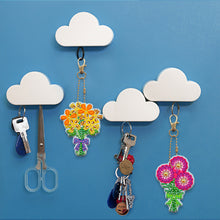 Load image into Gallery viewer, 5pcs Diamond Painting Keychain DIY Bouquet Key Ring Pendants (YSK083)
