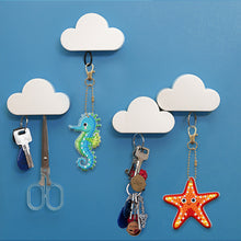 Load image into Gallery viewer, 5pcs Diamond Painting Keychain DIY Marine Life Key Ring Pendants (YSK085)
