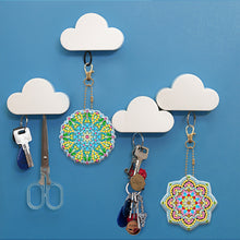 Load image into Gallery viewer, 5pcs Diamond Painting Keychain DIY Mandala Key Ring Pendants (YSK086)
