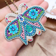 Load image into Gallery viewer, 5pcs Diamond Painting Keychain DIY Insect Animal Key Ring Pendants (YSK091)
