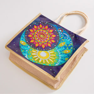 5D Diamond Painting Handbag DIY Moon Linen Shopping Storage Bags (GT5011)