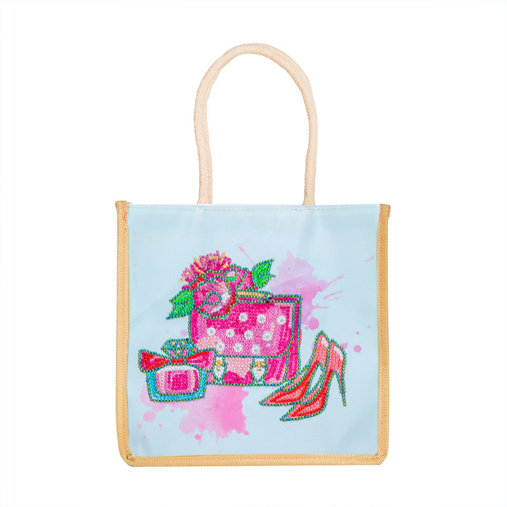 5D Diamond Painting Handbag DIY Shoes Linen Shopping Storage Bags (GT5014)