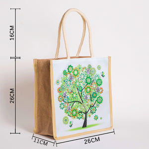 5D Diamond Painting Handbag DIY Spring Linen Shopping Storage Bags (GT5015)