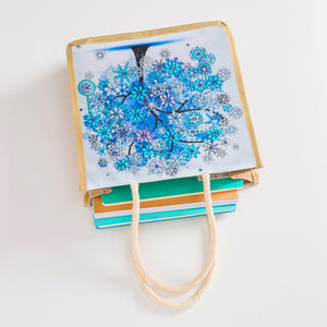 5D Diamond Painting Handbag DIY Winter Linen Shopping Storage Bags (GT5018)