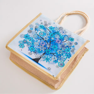 5D Diamond Painting Handbag DIY Winter Linen Shopping Storage Bags (GT5018)