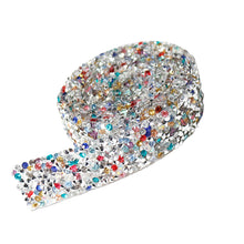 Load image into Gallery viewer, Self Adhesive Crystal Rhinestone Diamond Ribbon DIY Sticker Tape (Color)
