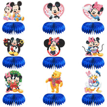 Load image into Gallery viewer, 9x Cartoon Mouse Duck 3D Honeycomb Party Center Baby Shower Decor Supplies
