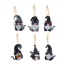 Load image into Gallery viewer, 6pcs/set Diamond Painting Keychains DIY Art Craft Key Chains Ring Holder Jewelry

