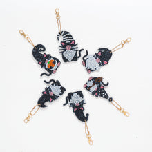 Load image into Gallery viewer, 6pcs/set Diamond Painting Keychains DIY Art Craft Key Chains Ring Holder Jewelry
