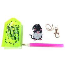 Load image into Gallery viewer, 6pcs/set Diamond Painting Keychains DIY Art Craft Key Chains Ring Holder Jewelry
