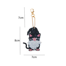 Load image into Gallery viewer, 6pcs/set Diamond Painting Keychains DIY Art Craft Key Chains Ring Holder Jewelry
