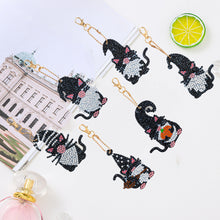 Load image into Gallery viewer, 6pcs/set Diamond Painting Keychains DIY Art Craft Key Chains Ring Holder Jewelry
