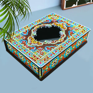 Special Shaped Bright Drill DIY Mandala Diamond Painting Jewelry Box Kit (MH201)