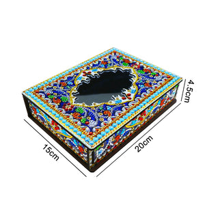 Special Shaped Bright Drill DIY Mandala Diamond Painting Jewelry Box Kit (MH204)