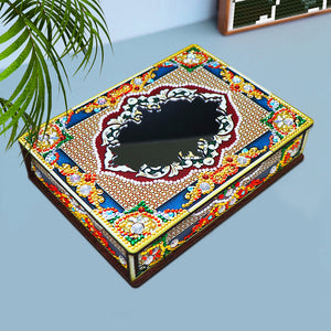 Special Shaped Bright Drill DIY Mandala Diamond Painting Jewelry Box Kit (MH205)