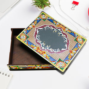 Special Shaped Bright Drill DIY Mandala Diamond Painting Jewelry Box Kit (MH205)