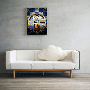 Schalke 04 Football Team Logo 30*40CM(Canvas) Full Round Drill Diamond Painting