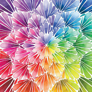 Rainbow Flower 30*30CM(Canvas) Full Square Drill Diamond Painting