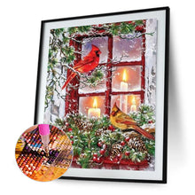 Load image into Gallery viewer, Christmas Window Bird 30*40CM(Canvas) Full Round Drill Diamond Painting
