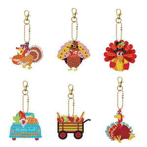 DIY Point Drill Keychains Cute Spot Drawing Kit Keychain for Gift (YS051)