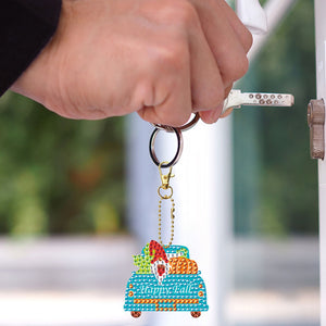 DIY Point Drill Keychains Cute Spot Drawing Kit Keychain for Gift (YS051)