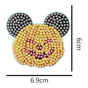 DIY Point Drill Keychains Cute Spot Drawing Kit Keychain for Gift (YS054)
