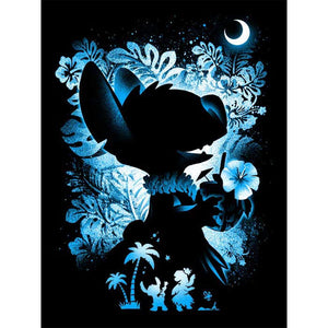 Stitch Silhouette 30*40CM(Picture) Full Square Drill Diamond Painting