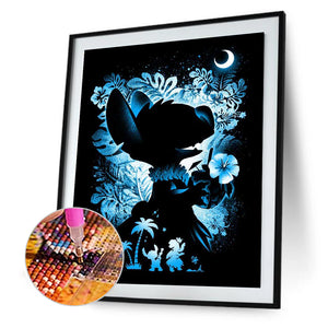 Stitch Silhouette 30*40CM(Picture) Full Square Drill Diamond Painting